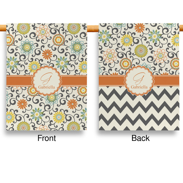 Swirls & Floral Garden Flags - Large - Double Sided - APPROVAL