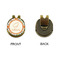 Swirls & Floral Golf Ball Hat Clip Marker - Apvl - GOLD