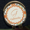 Swirls & Floral Golf Ball Marker Hat Clip - Gold - Close Up