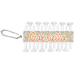 Swirls & Floral Golf Tees & Ball Markers Set (Personalized)