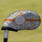 Swirls & Floral Golf Club Cover - Front