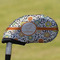 Swirls & Floral Golf Club Iron Cover (Personalized)
