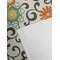 Swirls & Floral Golf Towel - Detail