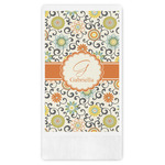 Swirls & Floral Guest Towels - Full Color (Personalized)