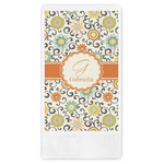Swirls & Floral Guest Paper Towels - Full Color (Personalized)