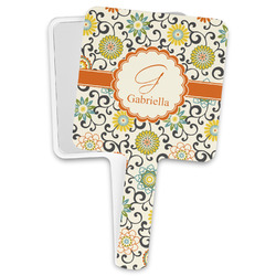 Swirls & Floral Hand Mirror (Personalized)