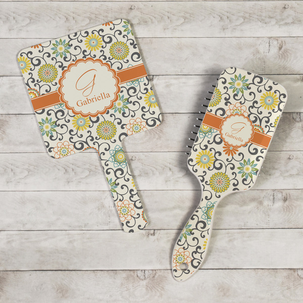 Swirls & Floral Hand Mirrors - In Context