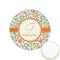 Swirls & Floral Printed Cookie Topper - 1.25" (Personalized)