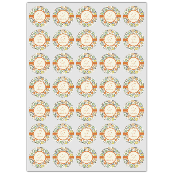 Swirls & Floral Icing Circle - XSmall - Set of 35