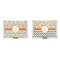 Swirls & Floral  Indoor Rectangular Burlap Pillow (Front and Back)