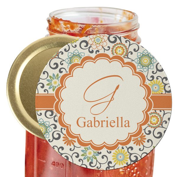 Custom Swirls & Floral Jar Opener (Personalized)