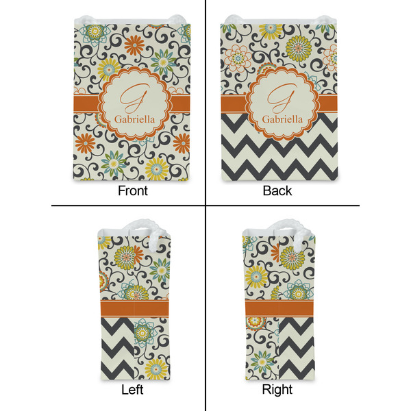 Swirls & Floral Jewelry Gift Bag - Gloss - Approval