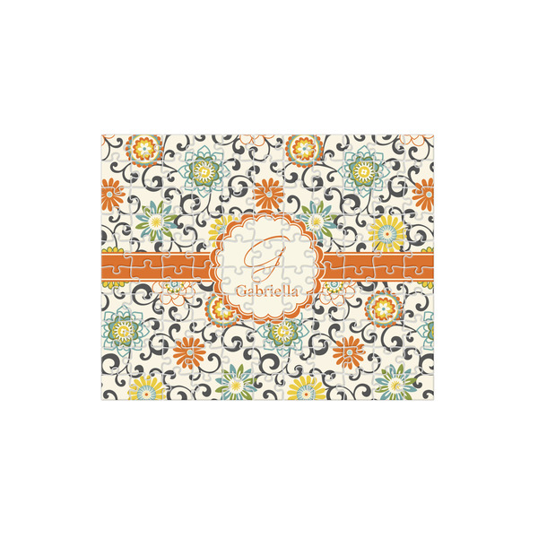 Custom Swirls & Floral 110 pc Jigsaw Puzzle (Personalized)