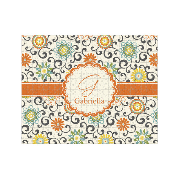 Custom Swirls & Floral 500 pc Jigsaw Puzzle (Personalized)