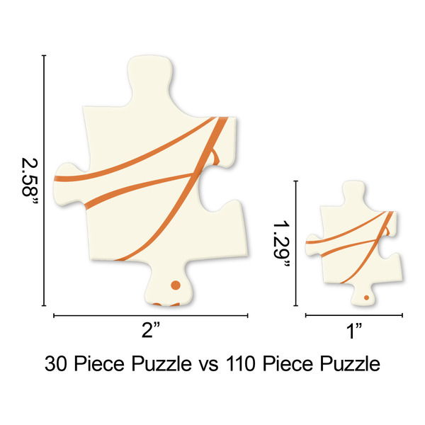Swirls & Floral Jigsaw Puzzle - Piece Comparison