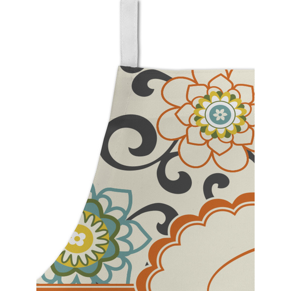 Swirls & Floral Kid's Aprons - Detail