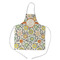 Swirls & Floral Kid's Apron w/ Name and Initial