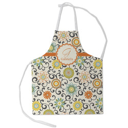 Swirls & Floral Kid's Apron - Small (Personalized)