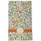 Swirls & Floral Kitchen Towel - Poly Cotton - Full Front