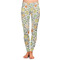 Swirls & Floral Ladies Leggings - Extra Large