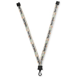 Swirls & Floral Lanyard (Personalized)