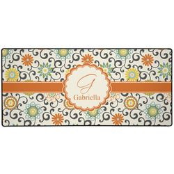 Swirls & Floral Gaming Mouse Pad (Personalized)