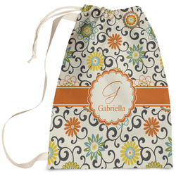 Swirls & Floral Laundry Bag (Personalized)