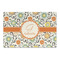 Swirls & Floral Large Rectangle Car Magnet (Personalized)