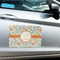 Swirls & Floral Large Rectangle Car Magnets- In Context