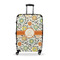 Swirls & Floral Suitcase - 28" Large - Checked w/ Name and Initial