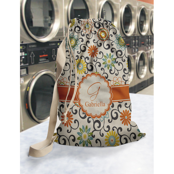 Swirls & Floral Laundry Bag in Laundromat