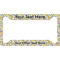 Swirls & Floral License Plate Frame - Style A