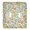 Swirls & Floral Light Switch Cover (2 Toggle Plate)