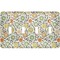 Swirls & Floral Light Switch Cover (4 Toggle Plate)