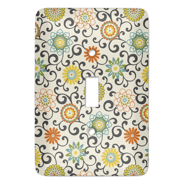 Custom Swirls & Floral Light Switch Cover