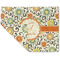 Swirls & Floral Double-Sided Linen Placemat - Single w/ Name and Initial