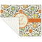 Swirls & Floral Linen Placemat - Folded Corner (single side)