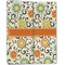 Swirls & Floral Linen Placemat - Folded Half (double sided)