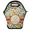 Swirls & Floral Lunch Bag w/ Name and Initial