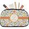 Swirls & Floral Makeup / Cosmetic Bag - Medium (Personalized)