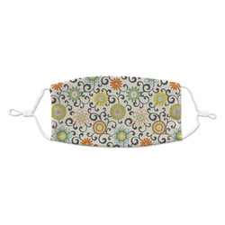 Swirls & Floral Kid's Cloth Face Mask