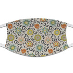 Swirls & Floral Cloth Face Mask (T-Shirt Fabric)