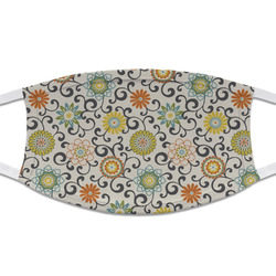 Swirls & Floral Cloth Face Mask (T-Shirt Fabric)