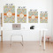 Swirls & Floral Matte Poster - Sizes