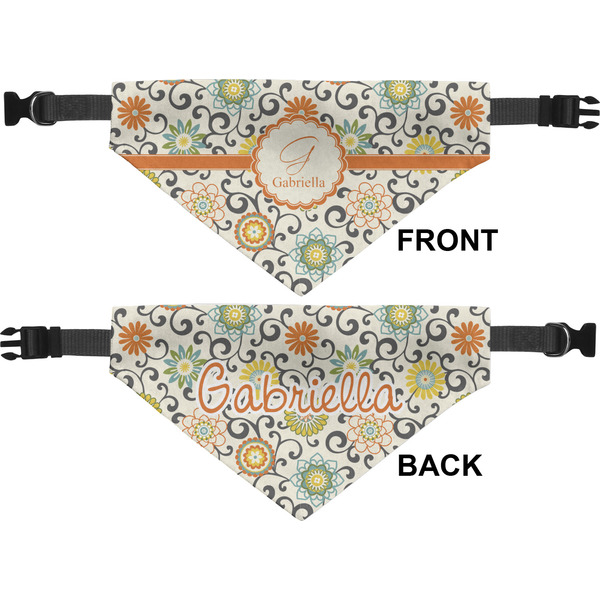 Swirls & Floral Medium Dog Bandana Approval