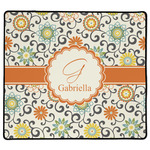 Swirls & Floral XL Gaming Mouse Pad - 18" x 16" (Personalized)