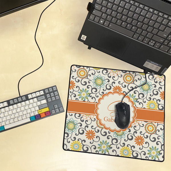 Swirls & Floral Medium Gaming Mats - LIFESTYLE