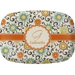 Swirls & Floral Melamine Platter (Personalized)
