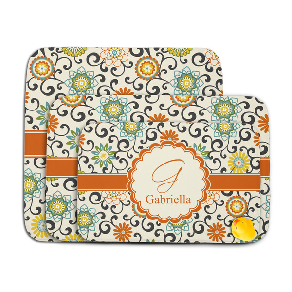 Swirls & Floral Memory Foam Bath Mat - MAIN PARENT