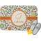 Swirls & Floral Memory Foam Bath Mat - 24"x17" (Personalized)